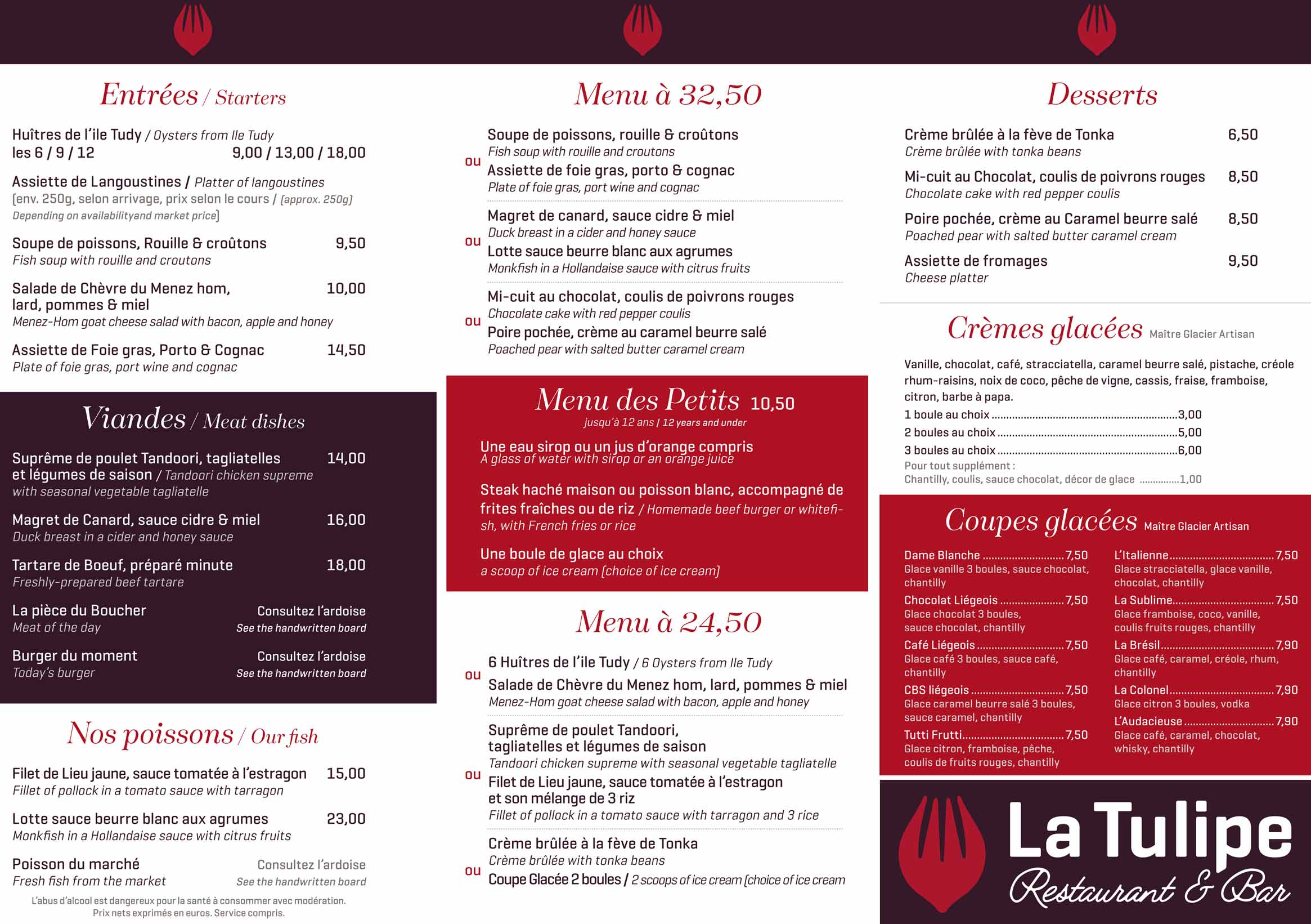 restaurant bar La Tulipe Plomeur